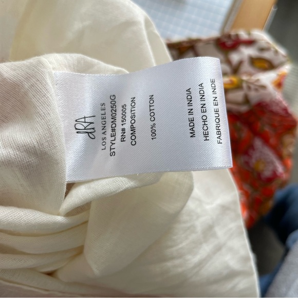 Orange and White Smocked Ruffled Maxi Sundress - Picture 8 of 12